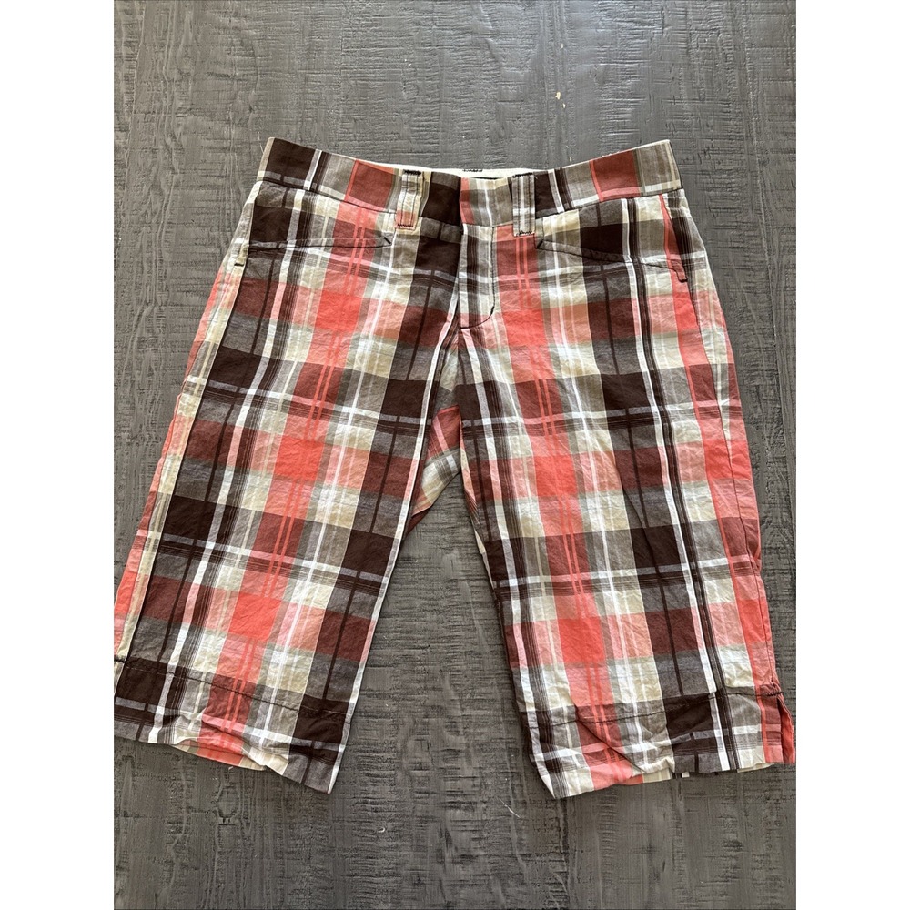 Billy Blues Golf Bermuda Shorts Women Size‎ 4 Pink, Brown Tan Made In 🇺🇸 USA